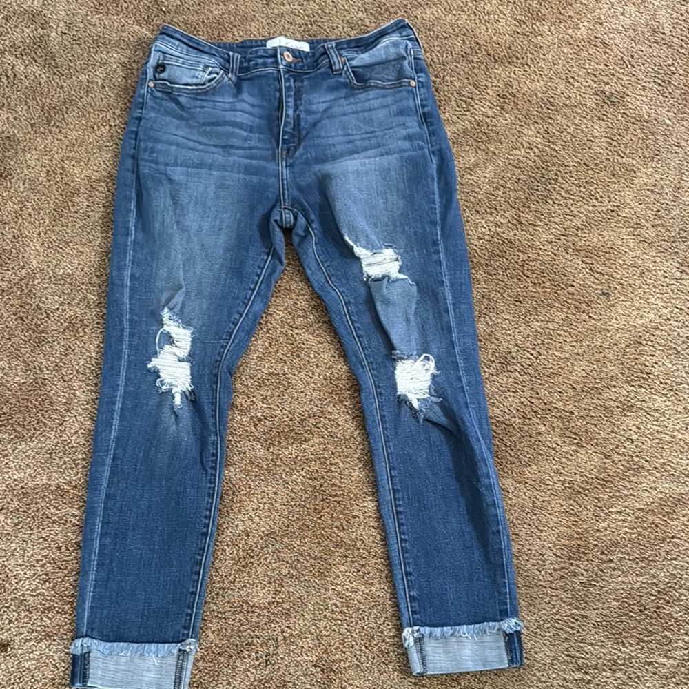 Blue Distressed Women’s Jeans